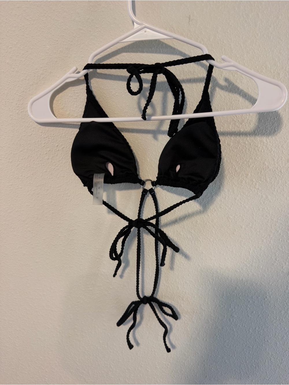 Black Strappy Triangle Bikini Top - Women Intimates & Sleepwear